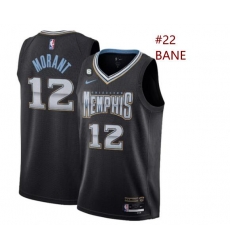 Men Memphis Grizzlies 22 Desmond bane Black 2022 23 City Edition With NO 6 Patch Stitched Basketball Jersey