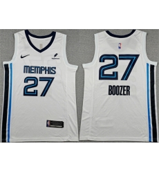 Men Memphis Grizzlies 27 Cameron Boozer White 2026 Draft Association Edition Stitched Jersey Men Memphis Grizzlies 27 Cameron Boozer White 2026 Draft Association Edition Stitched Jersey