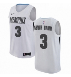 Mens Nike Memphis Grizzlies 3 Shareef Abdur Rahim Swingman White NBA Jersey City Edition