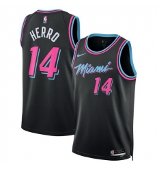 Men Miami Heat 14 Tyler Herro Black 2025 26 City Edition Stitched Basketball Jersey Men Miami Heat 14 Tyler Herro Black 2025 26 City Edition Stitched Basketball Jersey