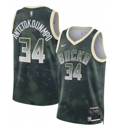 Men Milwaukee Bucks 34 Giannis Antetokounmpo Green 2025 Select Series Swingman Stitched Basketball Jersey Men Milwaukee Bucks 34 Giannis Antetokounmpo Green 2025 Select Series Swingman Stitched Basketball Jersey