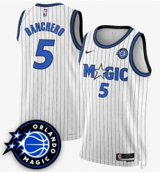 Men Orlando Magic 5 Paolo Banchero White 2025 New Generation of Magic Stitched Basketball Jersey Men Orlando Magic 5 Paolo Banchero White 2025 New Generation of Magic Stitched Basketball Jersey