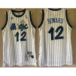 Men Orlando Magic Men Orlando Magic 12 Dwight Howard White Stitched JerseyWhite Stitched Jersey