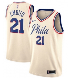 Men Philadelphia 76ers Joel Embiid #21 City Edition Ice Cream Color Stitched NBA Jersey Men Philadelphia 76ers Joel Embiid #21 City Edition Ice Cream Color Stitched NBA Jersey