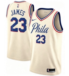 Men Philadelphia 76ers Lebron James #23 City Edition Ice Cream Color Stitched NBA Jersey Men Philadelphia 76ers Lebron James #23 City Edition Ice Cream Color Stitched NBA Jersey