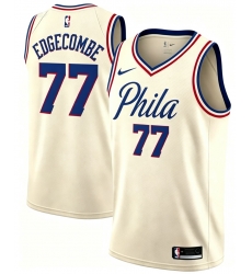 Men Philadelphia 76ers VJ Edgecombe #77 City Edition Ice Cream Color Stitched NBA Jersey Men Philadelphia 76ers VJ Edgecombe #77 City Edition Ice Cream Color Stitched NBA Jersey
