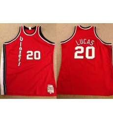 Men Portland Trail Blazers 20 Maurice Lucas Red Stitched Basketball Jersey Men Portland Trail Blazers 20 Maurice Lucas Red Stitched Basketball Jersey