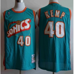 Men Seattle SuperSonics SHAWN KEMP 40 Mitchell Ness Jersey