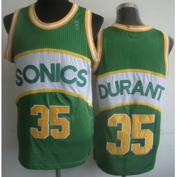 Seattle Supersonic 35 Kevin Durant Green Hardwood Classics Revolution 30 NBA Jerseys