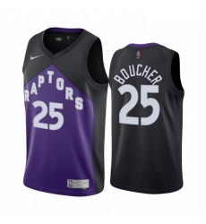 Men Toronto Raptors 25 Chris Boucher Purple NBA Swingman 2020 21 Earned Edition Jersey