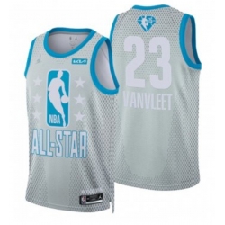 Men's 2022 All-Star #23 Fred VanVleet Gray Stitched Basketball Jersey