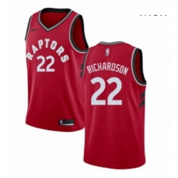 Mens Nike Toronto Raptors 22 Malachi Richardson Swingman Red NBA Jersey Icon Edition 