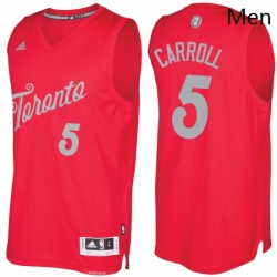 Mens Toronto Raptors 5 DeMarre Carroll Red 2016 2017 Christmas Day NBA Swingman Jersey 