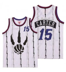 Raptors 15 Vince Carter White Throwback Jersey