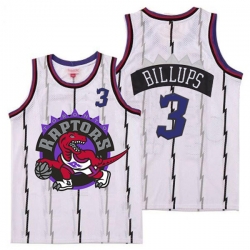 Raptors 3 Chauncey Billups White Big Logo Retro Jersey 7