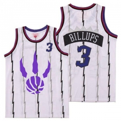 Raptors 3 Chauncey Billups White Logo Retro Jersey 4