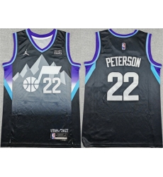 Men Utah Jazz  22 Darryn Peterson Black 2026 Draft Statement Edition Stitched Basketball Jersey
