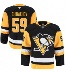 Men Pittsburgh Penguins Black Home Yegor Chinakhov #59 NHL Jersey Men Pittsburgh Penguins Black Home Yegor Chinakhov #59 NHL Jersey