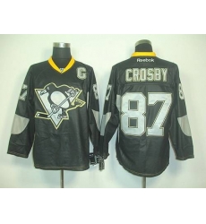 Penguins #87 Sidney Crosby Black Ice Stitched NHL Jersey