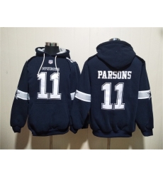 Men Dallas Cowboys 11 Micah Parsons Navy Ageless Must Have Lace Up Pullover Hoodie Men Dallas Cowboys 11 Micah Parsons Navy Ageless Must Have Lace Up Pullover Hoodie