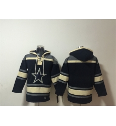 Men Dallas Cowboys Blank Navy Ageless Must Have Lace Up Pullover Hoodie Men Dallas Cowboys Blank Navy Ageless Must Have Lace Up Pullover Hoodie