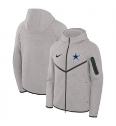Men Dallas Cowboys Gray Tech Fleece Full Zip Windrunner Hoodie Men Dallas Cowboys Gray Tech Fleece Full Zip Windrunner Hoodie