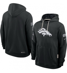 Men Denver Broncos Black 2026 Salute to Service Sideline Dri FIT Pullover Hoodie Men Denver Broncos Black 2026 Salute to Service Sideline Dri FIT Pullover Hoodie