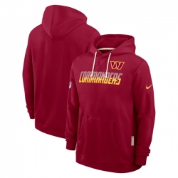 Men Washington Commanders Burgundy Sideline Standard Issue Top Prospect Dri FIT Hoodie