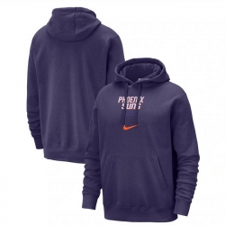 Men Phoenix Suns Purple 2023 24 City Edition Essential Club Pullover Hoodie