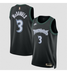 Men Minnesota Timberwolves 3 Jaden McDaniels Black 2025 Classic Edition Stitched Jersey Men Minnesota Timberwolves 3 Jaden McDaniels Black 2025 Classic Edition Stitched Jersey