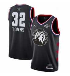 Youth Nike Minnesota Timberwolves 32 Karl Anthony Towns Black NBA Jordan Swingman 2019 All Star Game Jersey