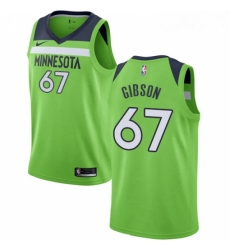 Youth Nike Minnesota Timberwolves 67 Taj Gibson Swingman Green NBA Jersey Statement Edition 