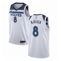 Youth Nike Minnesota Timberwolves 8 Nemanja Bjelica Authentic White NBA Jersey Association Edition 