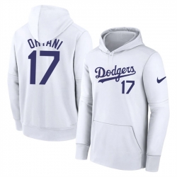 Los Angeles Dodgers 17 Shohei Ohtani White Name  26 Number Pullover Hoodies