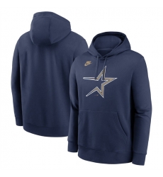 Men Houston Astros Navy Cooperstown Collection Logo Club Pullover Hoodie