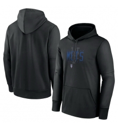 Men New York Mets Black Pregame Performance Pullover Hoodie