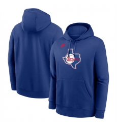 Men Texas Rangers Royal Cooperstown Collection Logo Club Pullover Hoodie Men Texas Rangers Royal Cooperstown Collection Logo Club Pullover Hoodie