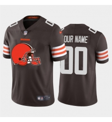 Men Women Youth Toddler Cleveland Browns Custom Brown Men Nike Big Team Logo Vapor Limited NFL Jersey