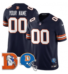 Men Denver Broncos Active Player Custom Navy F U S E Throwback Vapor Limited Stitched Football Jersey Men Denver Broncos Active Player Custom Navy F U S E Throwback Vapor Limited Stitched Football Jersey