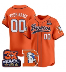 Men Denver Broncos Active Player Custom Orange 3X Super Bowl champions Patch Throwback Vapor Stitched Baseball Jersey Men Denver Broncos Active Player Custom Orange 3X Super Bowl champions Patch Throwback Vapor Stitched Baseball Jersey