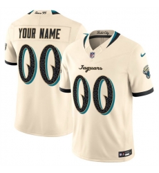 Men Jacksonville Jaguars Active Player Custom Cream 2026 F U S E Rivalries Collection Limited Stitched Football Jersey Men Jacksonville Jaguars Active Player Custom Cream 2026 F U S E Rivalries Collection Limited Stitched Football Jersey