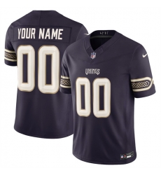 Men Minnesota Vikings Active Player Custom Deep Purple 2026 F U S E  Rivalries Collection Limited Stitched Football Jersey