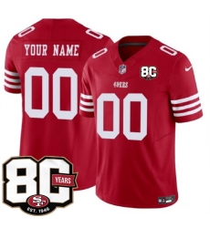 Men San Francisco 49ers Active Player Custom Red 80th Anniversary Patch 2026 F U S E Vapor Untouchabl2026 F U S E Vapor Untouchable Limited Stitched Foot Men San Francisco 49ers Active Player Custom Red 80th Anniversary Patch 2026 F U S E Vapor Untouchabl2026 F U S E Vapor Untouchable Limited Stitched Foot