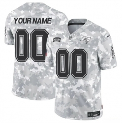 Men Tampa Bay Buccaneers Active Player Custom 2024 F U S E Arctic Camo Salute To Service Limited Stitched Football Jersey