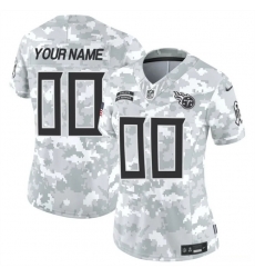 Women Tennessee Titans Active Player Custom 2024 F U S E Arctic Camo Salute To Service Limited Stitched Football Jersey