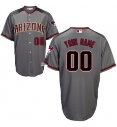 Men Women Youth All Size Arizona Diamondbacks Gray Brick New Cool Base Customized Jersey