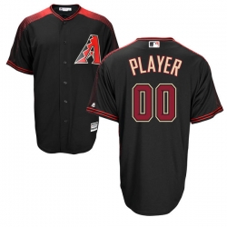 Men Women Youth All Size Arizona Diamondbacks Majestic Black Sedona Red Alternate Cool Base Custom Jersey