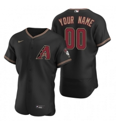 Men Women Youth Toddler All Size Arizona Diamondbacks Custom Nike Black Stitched MLB Flex Base Jersey