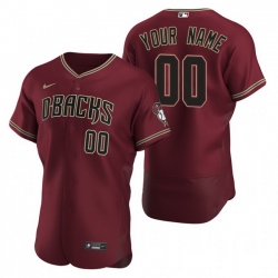 Men Women Youth Toddler All Size Arizona Diamondbacks Custom Nike Crimson Stitched MLB Flex Base Jersey