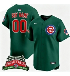 Men Women Youth Chicago Cubs WRIGLEY FIELD Stitched Green Custom Jersey Men Women Youth Chicago Cubs WRIGLEY FIELD Stitched Green Custom Jersey